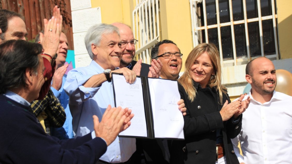 Presidente Piñera firma proyecto de Ley que busca crear el Servicio de Protección a la Niñez