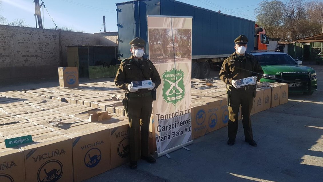 Incautan más de 182 mil cajetillas de contrabando en la Región de Antofagasta