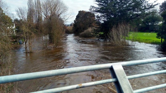 Los efectos del sistema frontal que afecta al centro sur del país