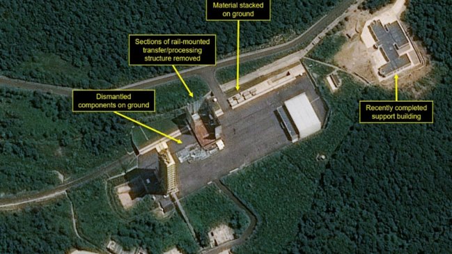 Fotos satelitales muestran que Corea del Norte sigue desmantelando base de misiles