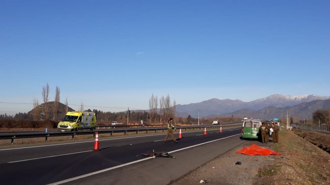 Un ciclista falleció tras ser impactado por un automóvil en O'Higgins