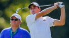Joaquín Niemann y Tiger Woods participaron de la última práctica del PGA Championship