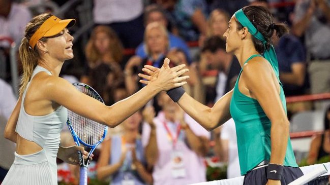 María Sharapova fue incapaz de dar respuesta a Caroline Garcia y se despidió de Montreal en octavos