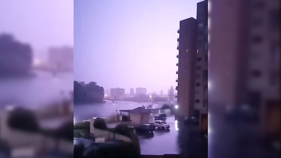 Tormenta eléctrica: El Biobío registra rayos, truenos y caída de granizo