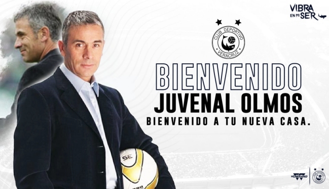 Juvenal Olmos fue oficializado como nuevo técnico de Veracruz