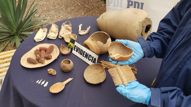 PDI Investigaba un incendio y encontró piezas patrimoniales en Arica