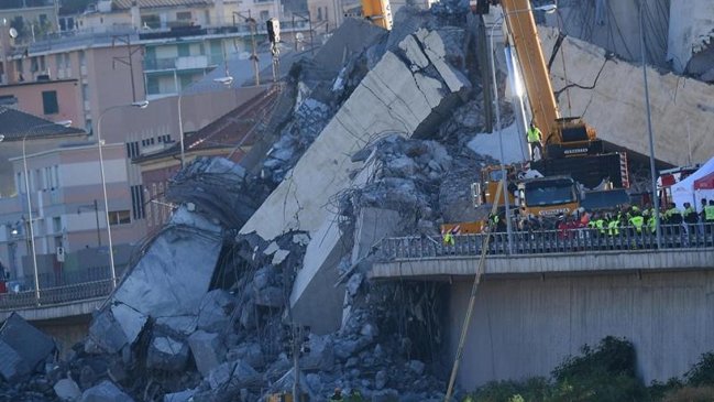Italia: Se elevan a 39 los fallecidos tras el derrumbe de puente en Génova