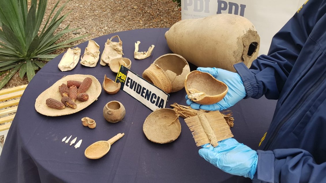 PDI Investigaba un incendio y encontró piezas patrimoniales en Arica