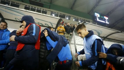   Hinchada de Deportes Temuco despidió con actos de violencia a San Lorenzo 