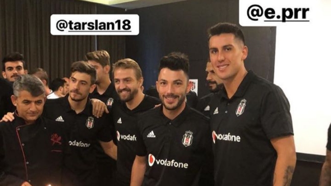 Gary Medel felicitó a Enzo Roco por su cumpleaños en importante jornada para Besiktas