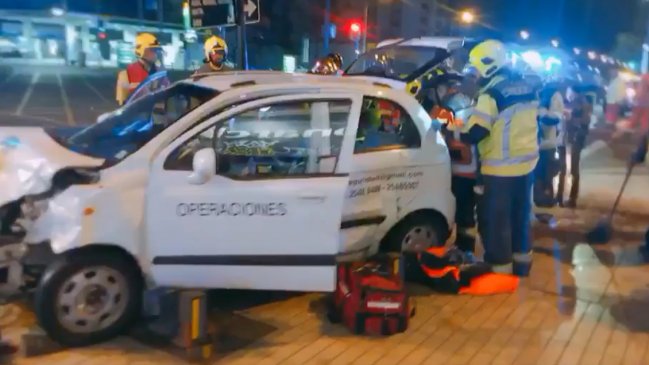 Accidente de tránsito dejó un lesionado en Ñuñoa