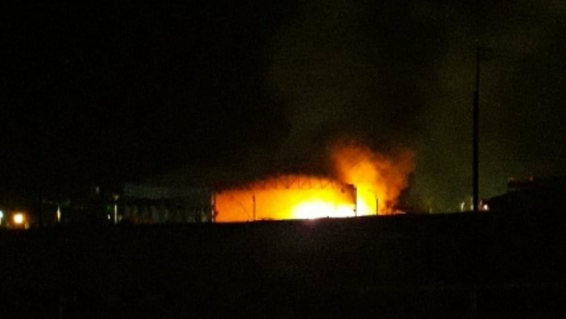 Incendio destruyÃ³ galpÃ³n en Barrio Industrial de Antofagasta