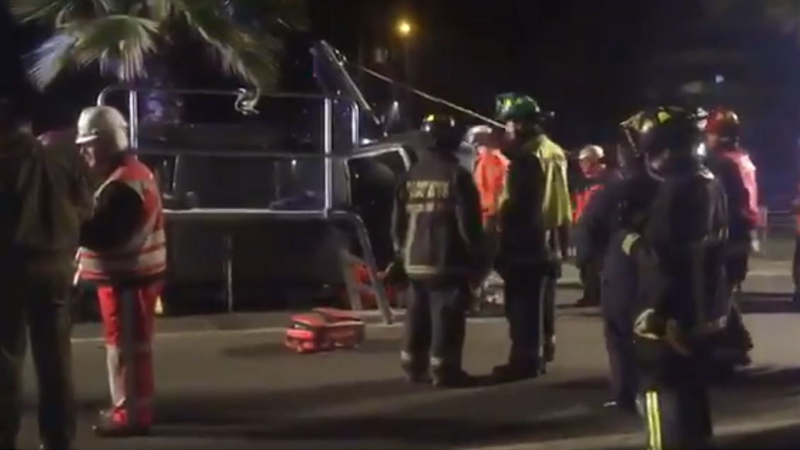 Vehículo terminó volcado en Avenida Kennedy con Gerónimo de Alderete tras accidente