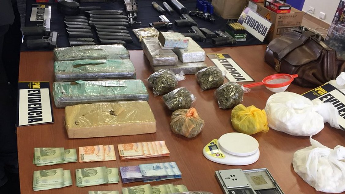 PDI incautó 175 mil dosis de drogas y detuvo a 34 personas