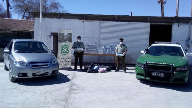 Incautaron más de 2.000 cajetillas de cigarrillos de contrabando en la Región de Antofagasta