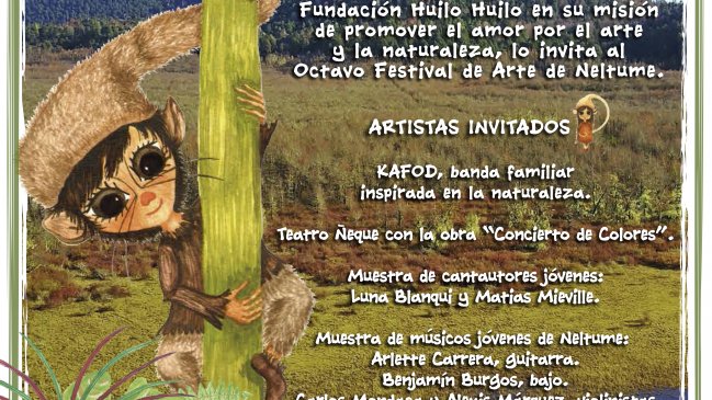 Los Ríos: Festival de las Artes llevará música y teatro a Neltume