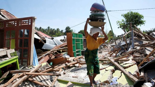 Indonesia: Cifran en 10 los muertos tras último terremoto en la castigada isla de Lombok