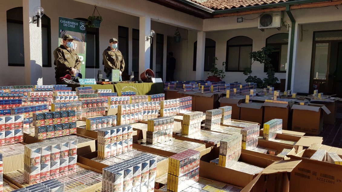 Rancagua: Detuvieron a tres sujetos por robo de cigarrillos avaluados en 350 millones