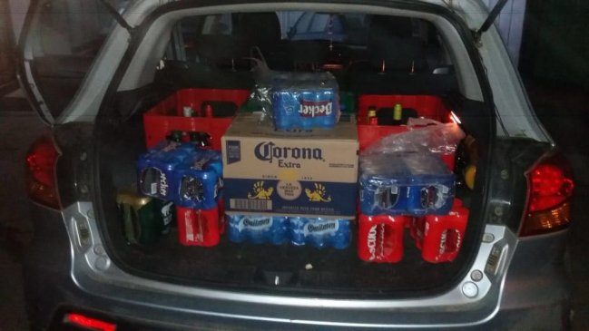 Carabineros detuvo a sujeto que vendía alcohol en la costanera de Valdivia