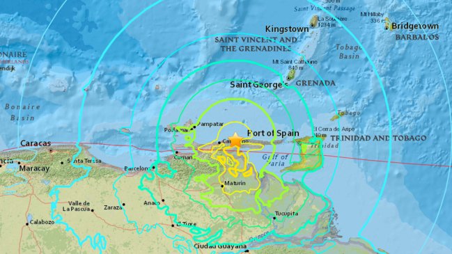 Fuerte sismo sacudió a costa de Venezuela