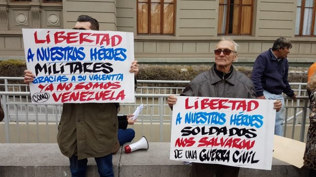 A golpes terminó protesta en respaldo a libertades condicionales a presos de Punta Peuco
