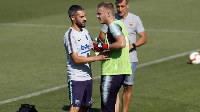 Barcelona perdió a su arquero suplente por dos semanas a causa de un esguince
