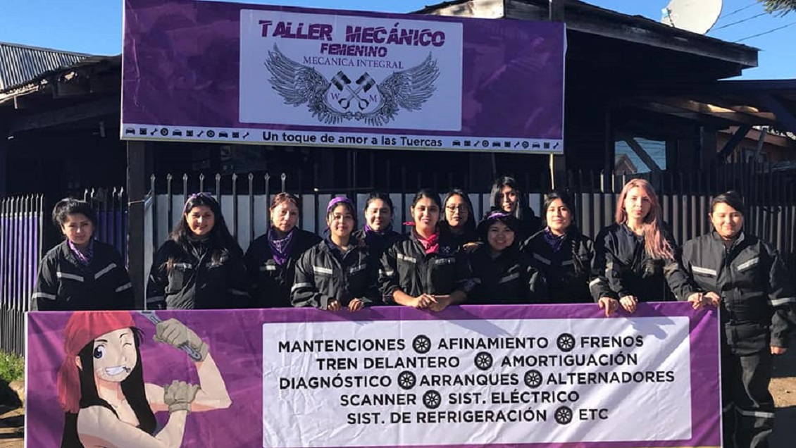 Temuco: Abren el primer taller mecánico 100% femenino de Chile