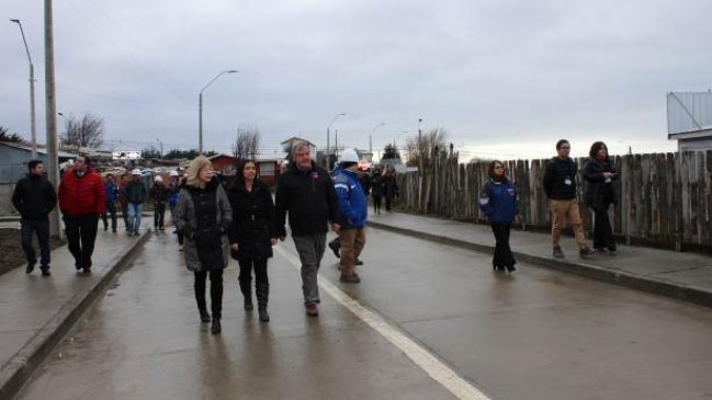Punta Arenas: Abren al tránsito la calle Vicente Pérez Barría