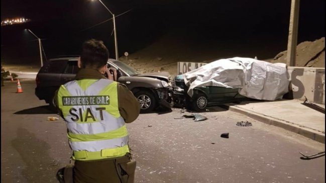 Conductor en estado de ebriedad protagonizó colisión frontal que dejó dos fallecidos en Tocopilla
