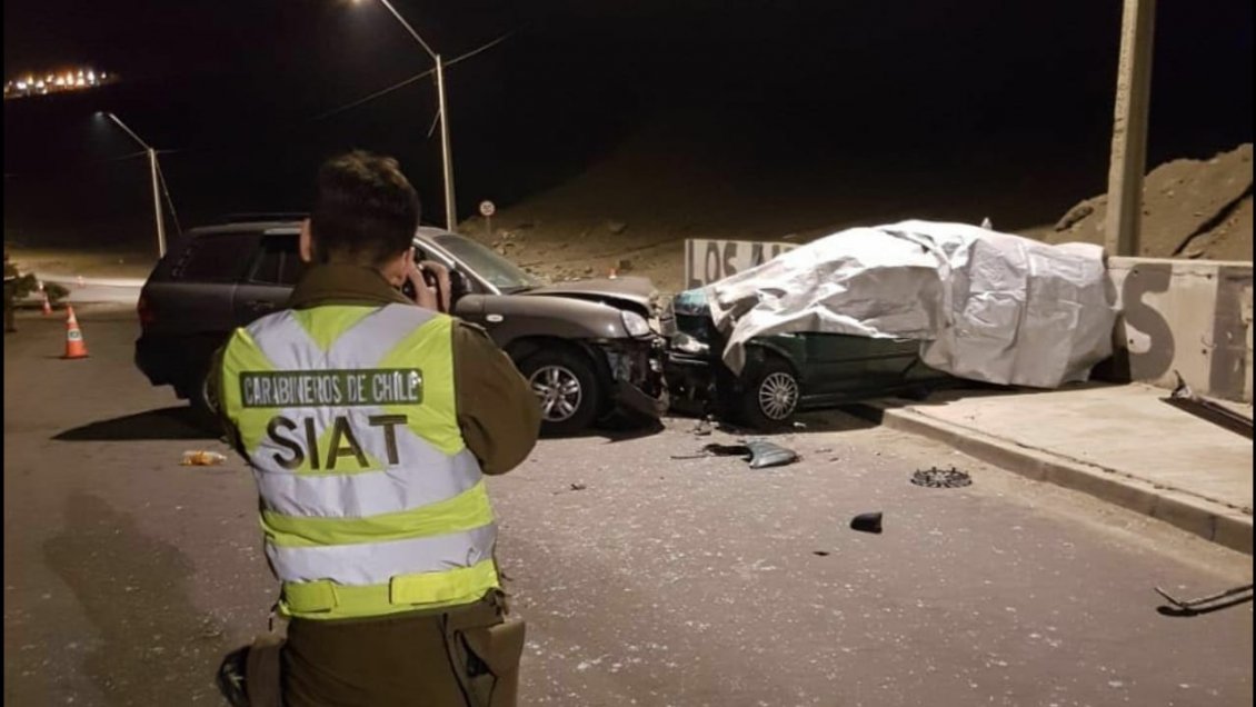 Conductor en estado de ebriedad protagonizó colisión frontal que dejó dos fallecidos en Tocopilla
