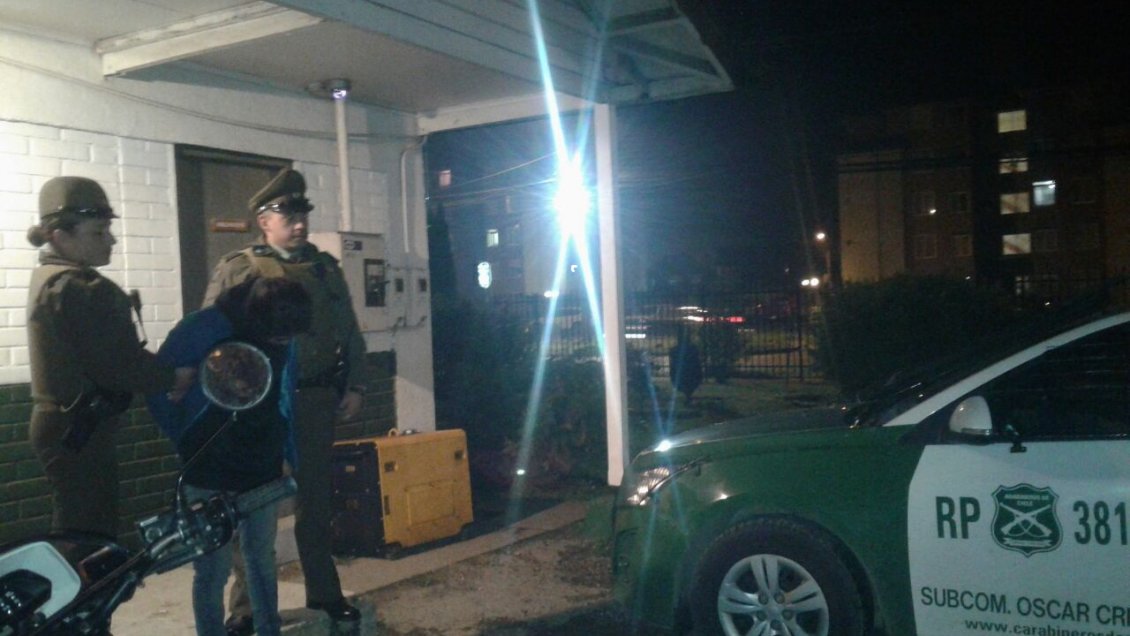 Valdivia: Dos detenidos por robo de materiales desde sede social