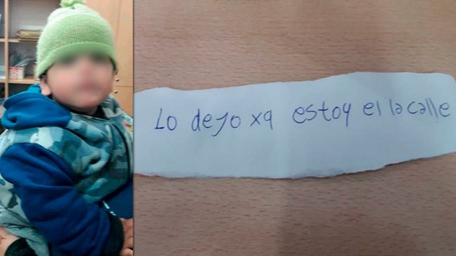 La triste historia de una guagua abandonada por sus padres junto a una nota