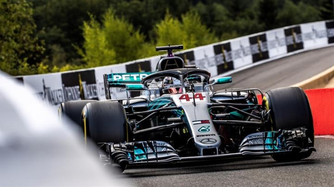 La grilla de salida del Gran Premio de Bélgica de la Fórmula 1