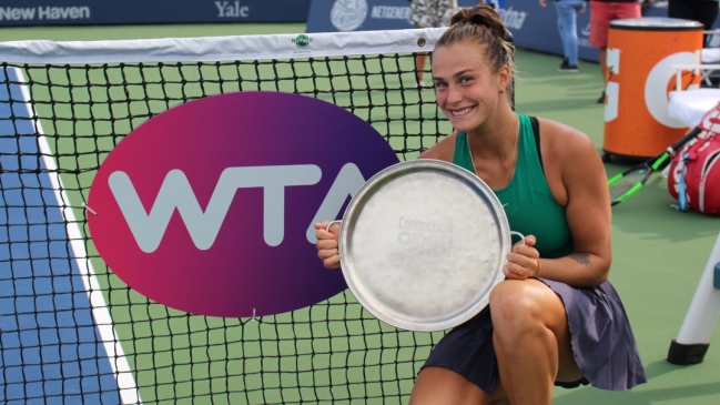 Aryna Sabalenka derribó a Carla Suárez y se quedó con la corona en New Haven