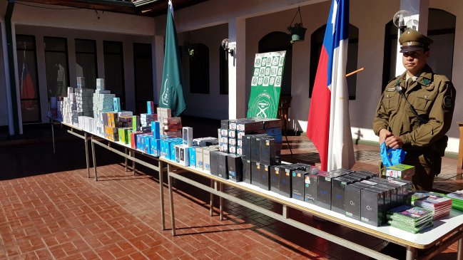 Carabineros detuvo a banda que robó teléfonos celulares desde tienda comercial en Rancagua