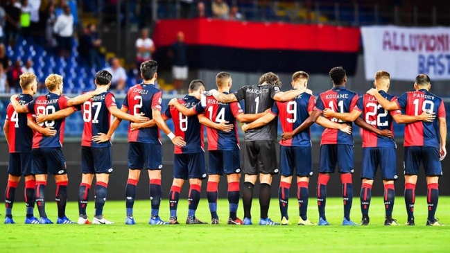 Hinchas de Genoa guardaron 43 minutos de silencio en honor a fallecidos en el Puente Morandi