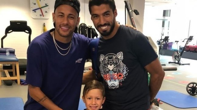 Neymar volvió a Barcelona y compartió con sus ex compañeros