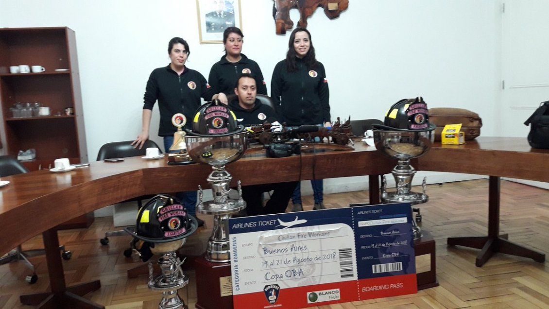 Bomberas de Chillán representarán a Chile en competencia internacional