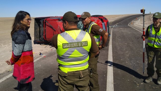 Una persona falleció tras un accidente en la Ruta A-31 que une Arica con Timar