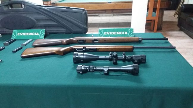 Operativo policial por violencia intrafamiliar dejó al descubierto un verdadero arsenal de guerra