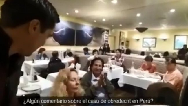 Chileno increpó a ex presidente Alejandro Toledo: No voy a tolerar la impunidad que disfruta