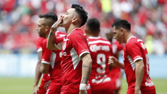 Osvaldo González fue titular en la vuelta al triunfo de Toluca por la liga mexicana