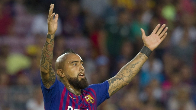 La satisfacción de Arturo Vidal tras goleada de Barcelona: 