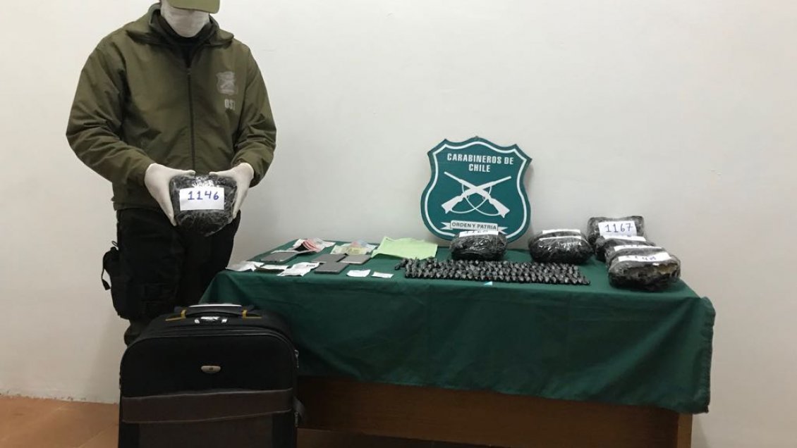 Carabineros capturó a narcotraficante mediante estratégico 