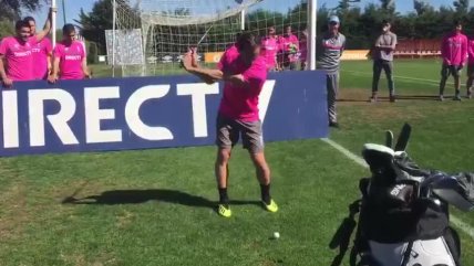   Joaquín Niemann dio clases de golf en la UC: Alvarez reprobó y Fuenzalida se lució 