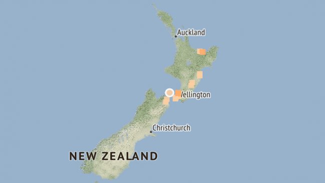 Terremoto sacudió el norte de Nueva Zelanda