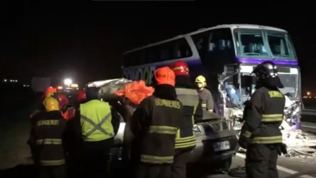 Accidente de tránsito deja dos fallecidos en la Ruta 68