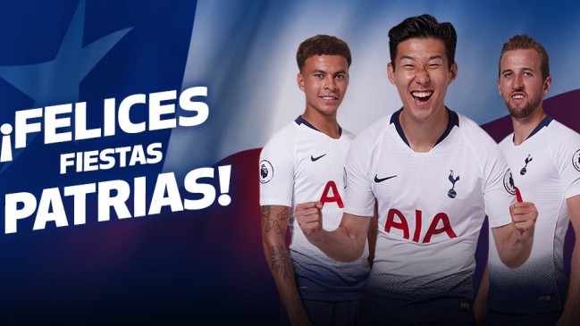 Tottenham envió un saludo de Fiestas Patrias a Chile