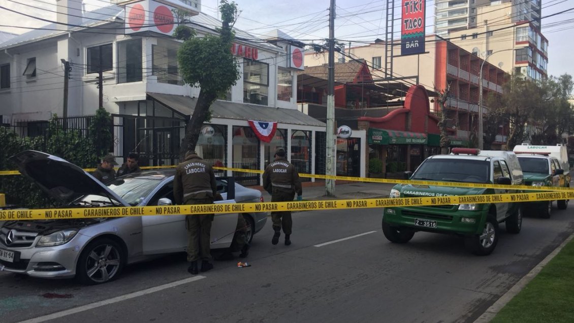 Persecución policial terminó con un detenido herido de bala en Viña del Mar