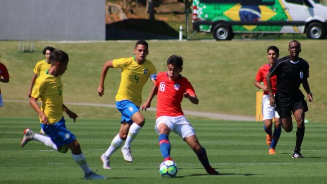 Brasil necesitó un cuarto de hora para vapulear a la Rojita sub 15